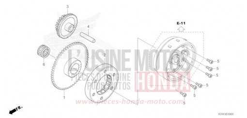 EMBRAYAGE DE DEMARRAGE ST125AS de 2025